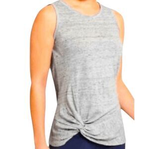 ATHLETA Side Knot Twist Linen Zephyr Tank Size Med